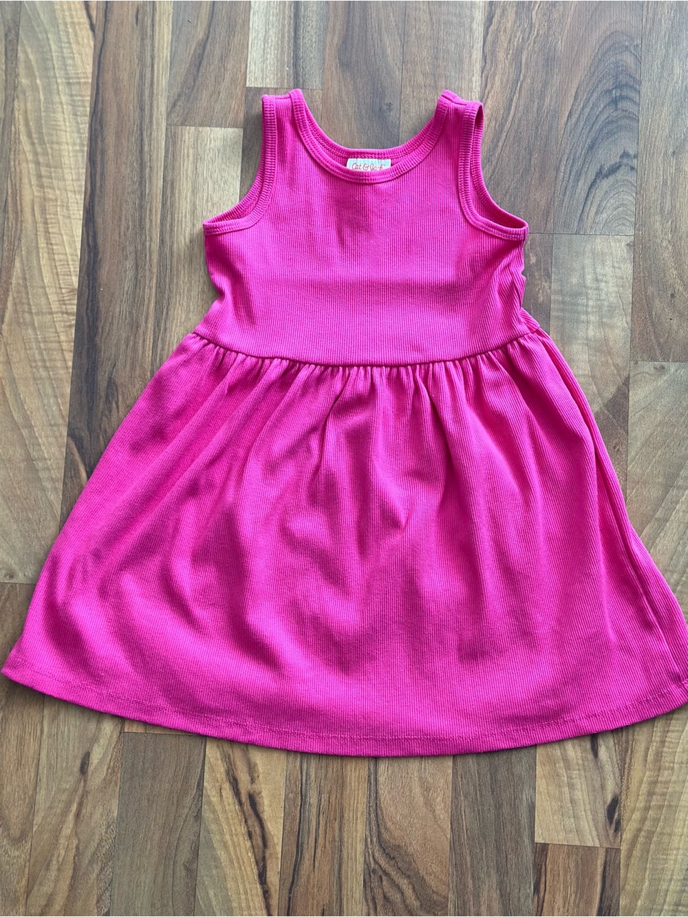 Cat & Jack Bright Pink Sleeveless Knit Dress